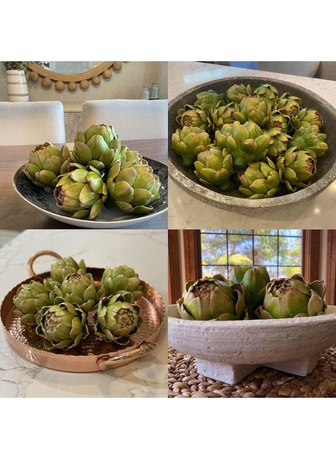 jaexest Large Artificial Artichoke Fake Vegetables for Kitchen and Home Decorations - 6 Pack - Image 4